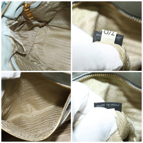 PRADA Hand Bag Nylon 2way Light Blue Auth - Picture 14 of 16